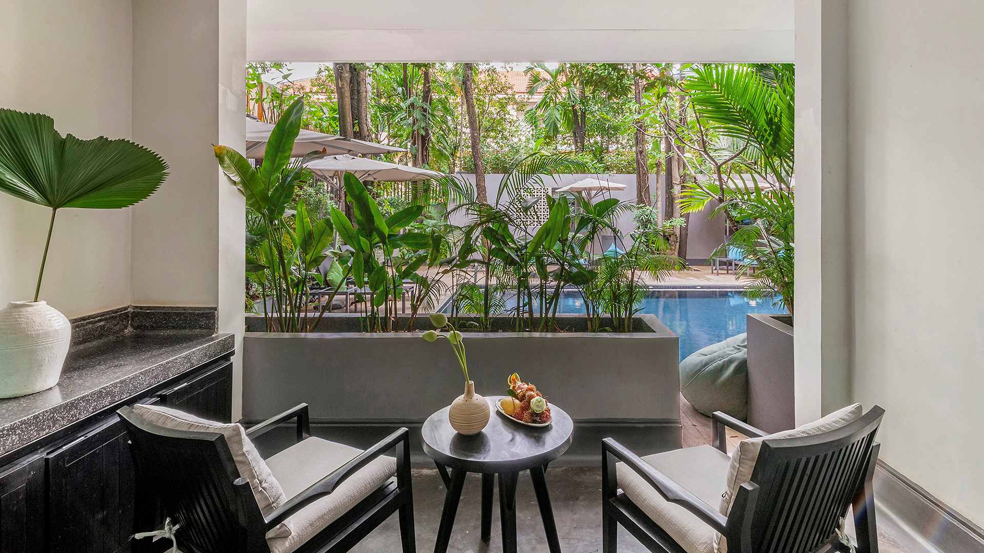 Anjali by Syphon deluxe room pool access from the balcony